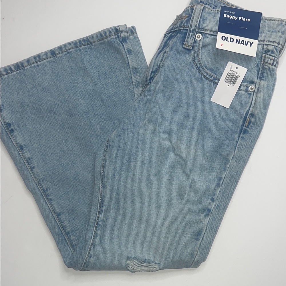 Old Navy Denim Flare Jeans Girls 7